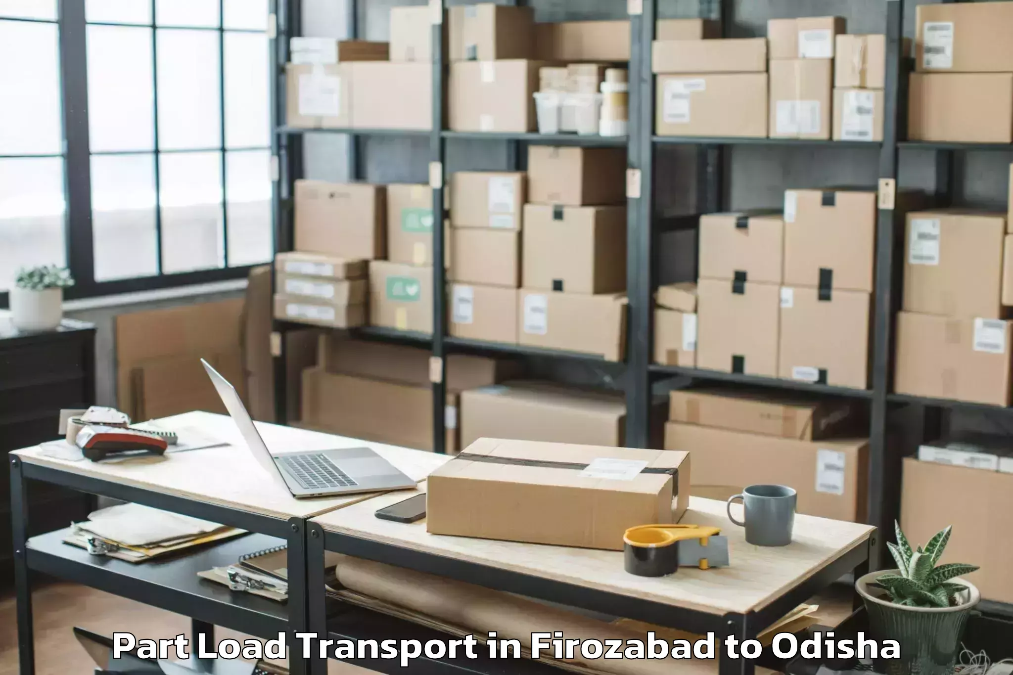 Leading Firozabad to Khandapada Part Load Transport Provider